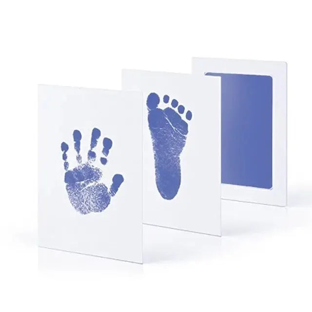 Newborn Baby Diy Hand And Footprint Kit With Ink Pads And Photo Frame Keepsake Gift For Parents