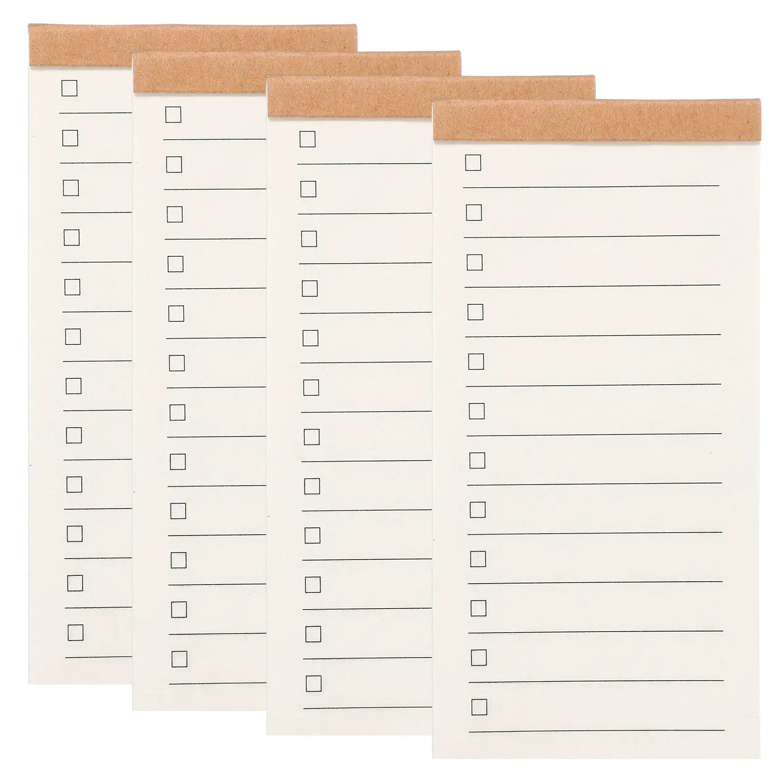 Simples Market pocket field notes notepads, 5-pack, white pages with checkbox lines, 50 sheets each