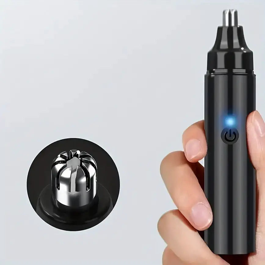 NovaGroom Nose Pro Trimmer Rechargeable Nose Hair And Facial Hair Remover For Men Portable Grooming Tool