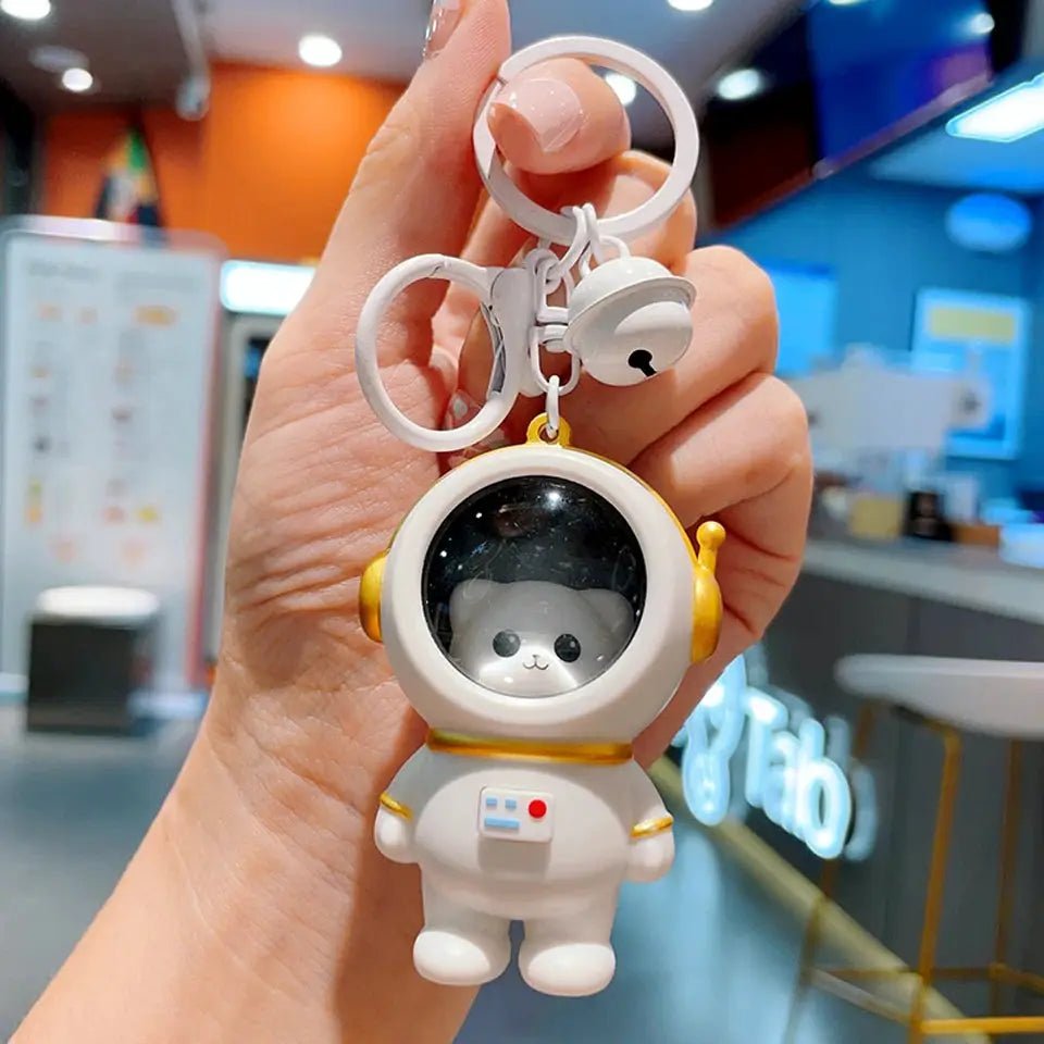 Yupsk Cute Glowing Night Light Astronaut Cat Keychains Kawaii Bag Charm Pendants Creative Accessories Gift Wholesale - Simples Market