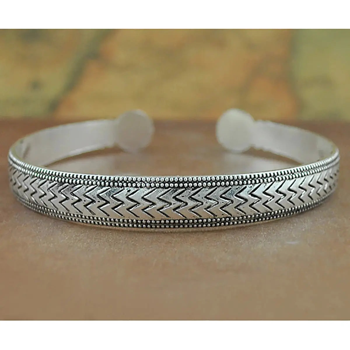 New Retro Tibetan Silver Cuff Bracelets With Carved Fish Elephant And Flower Motifs Vintage Gypsy Jewelry For Women
