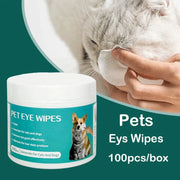 Pet Eye Wipes For Tear Stains Gentle Cat And Dog Eye Cleaning Wet Tissues To Remove Tear Marks