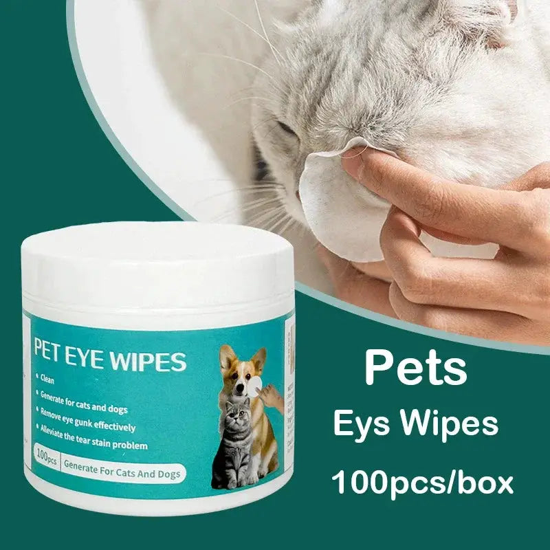 Pet Eye Wipes For Tear Stains Gentle Cat And Dog Eye Cleaning Wet Tissues To Remove Tear Marks