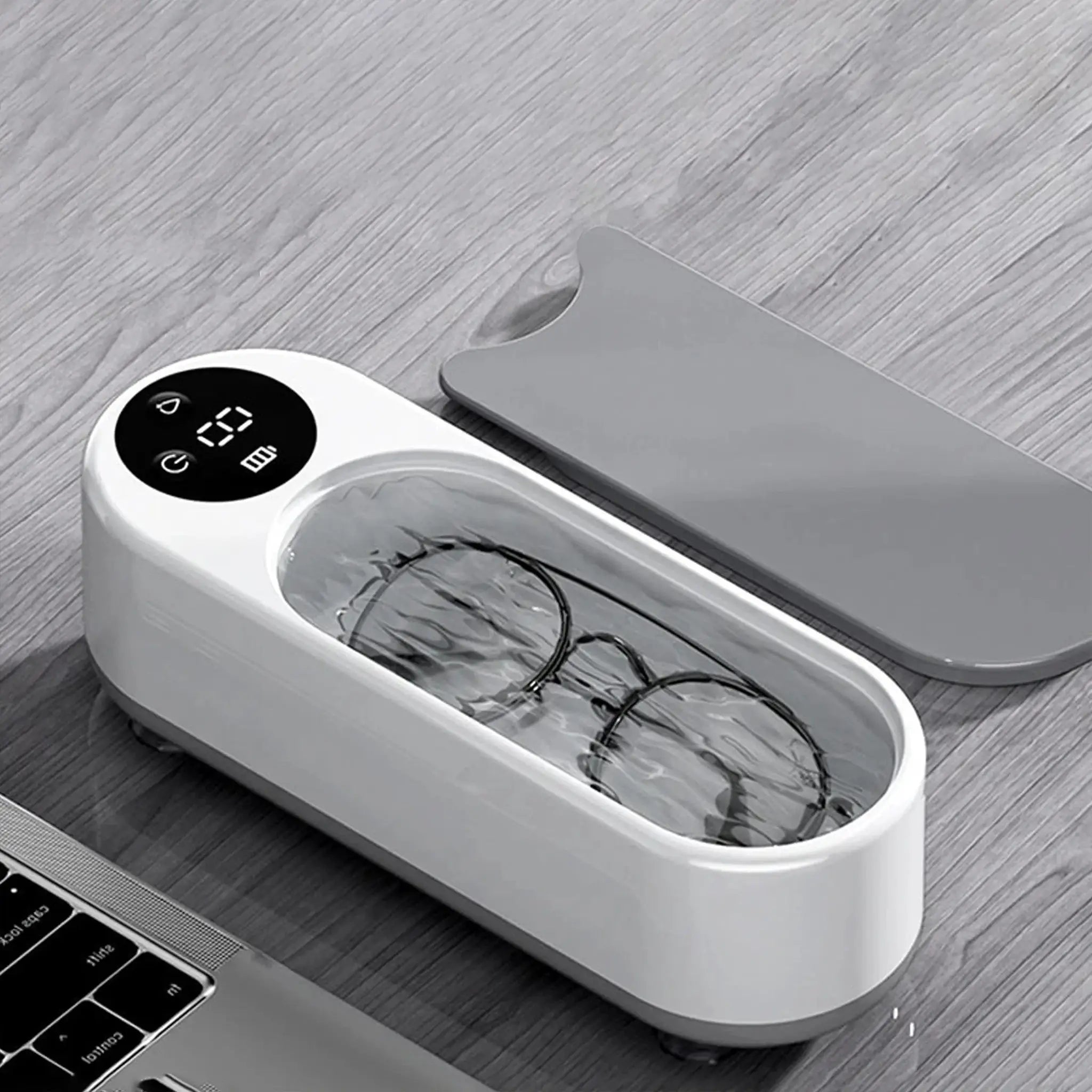 High Frequency Glasses Cleaner Wireless Ultrasonic Cleaning Machine For Eyewear Jewelry Accessories