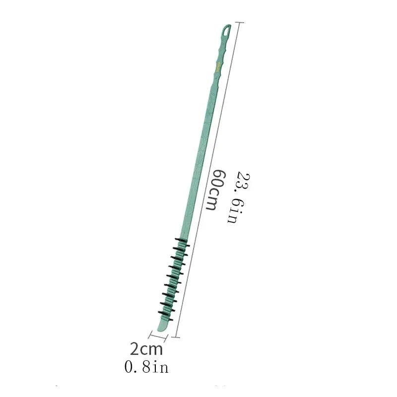 Simples Market deep cleaning brush for washing machine, teal long-handle with sponge bristles