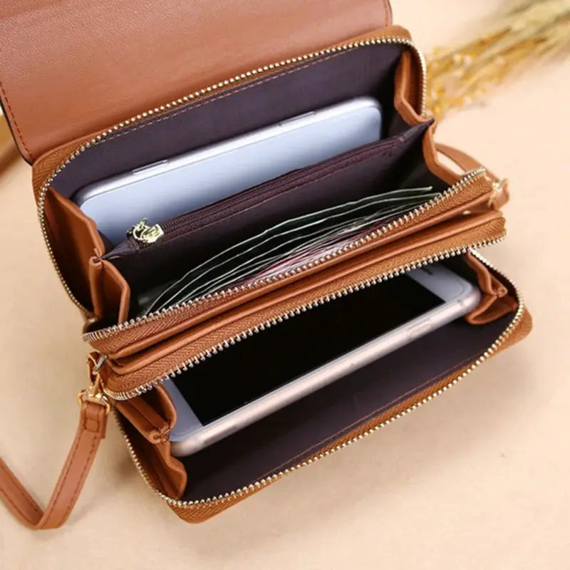 BrandLux Korean Inspired Women Wallet Bag With Large Capacity Secured Card Holder And Phone Pocket