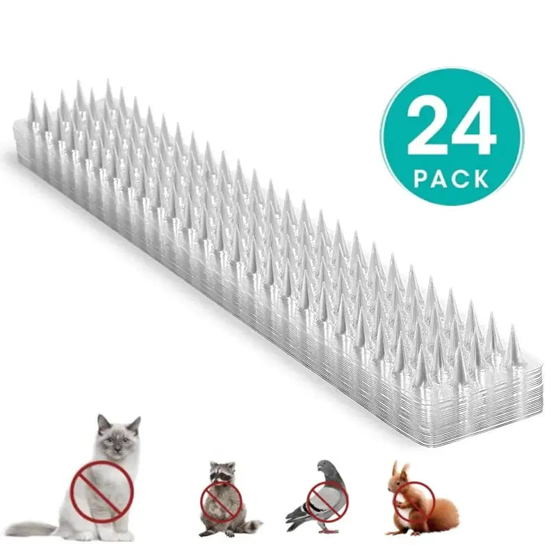 Transparent Plastic Bird Spikes Repeller For Gardens 10 20 30 Pcs Humane Deterrent Against Cats Pigeons Squirrels