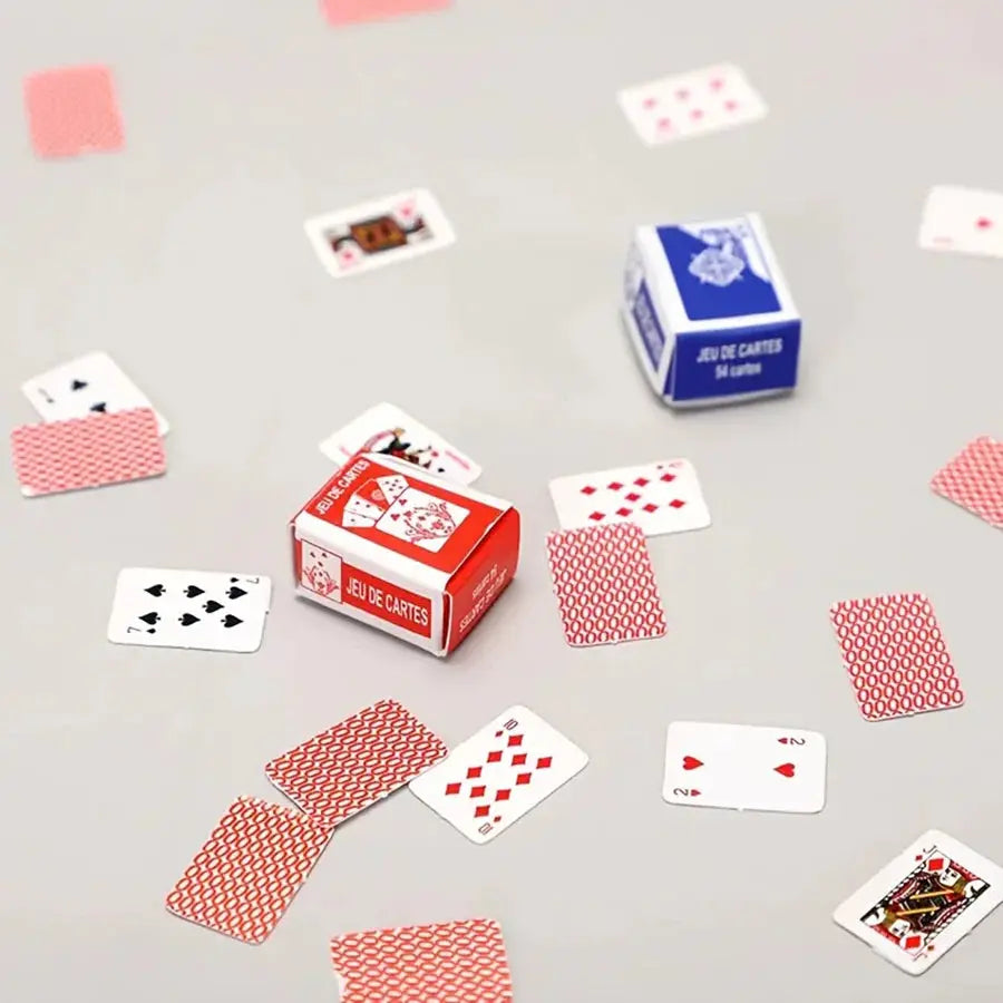 Outdoor Portable Mini Fingertip Playing Cards Set For Travel Parties And Travel Friendly Games 14 Plus