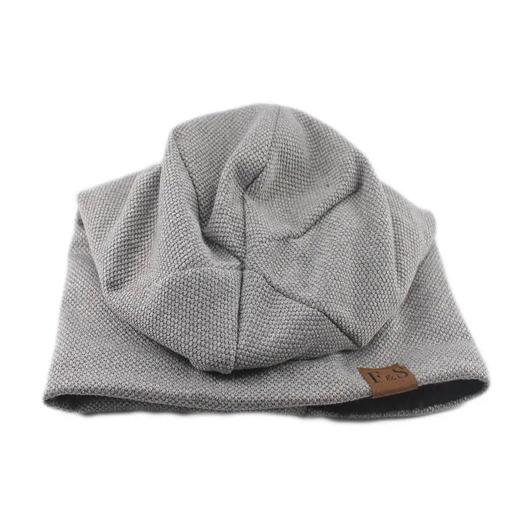 Unisex Fashion Bonnet Hat Knitted Solid Color Beanie For Men And Women Autumn And Spring Soft Hip Hop Turban Style