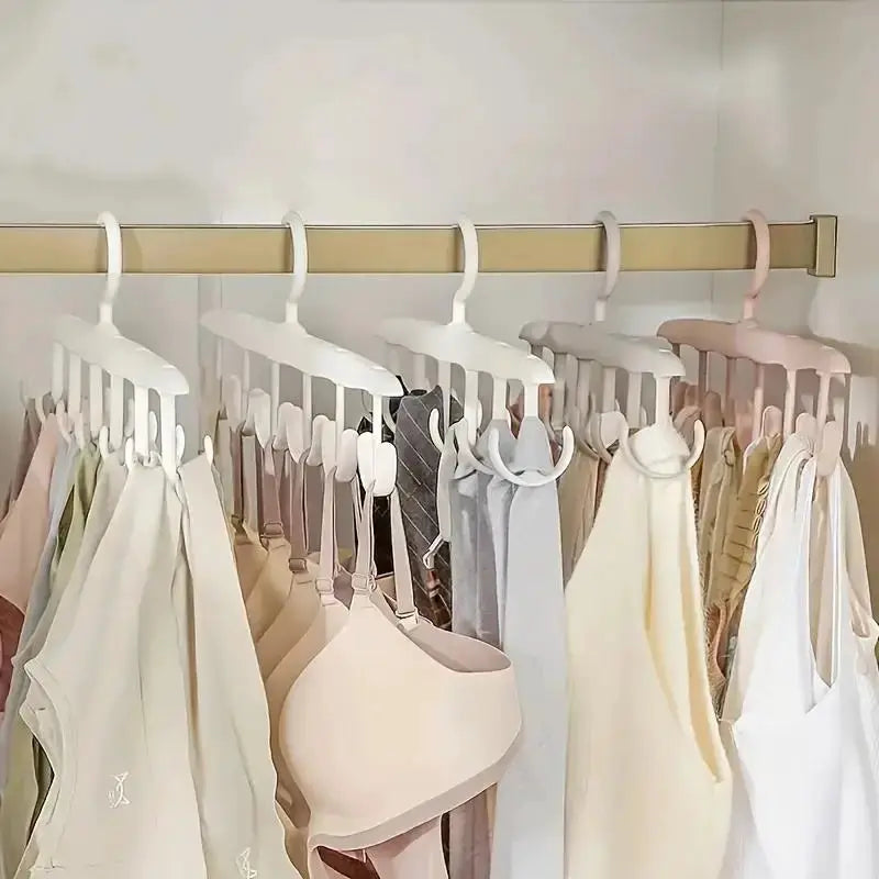 12 Hook Rotating Hanger Space Saving Closet Organizer For Ties Belts