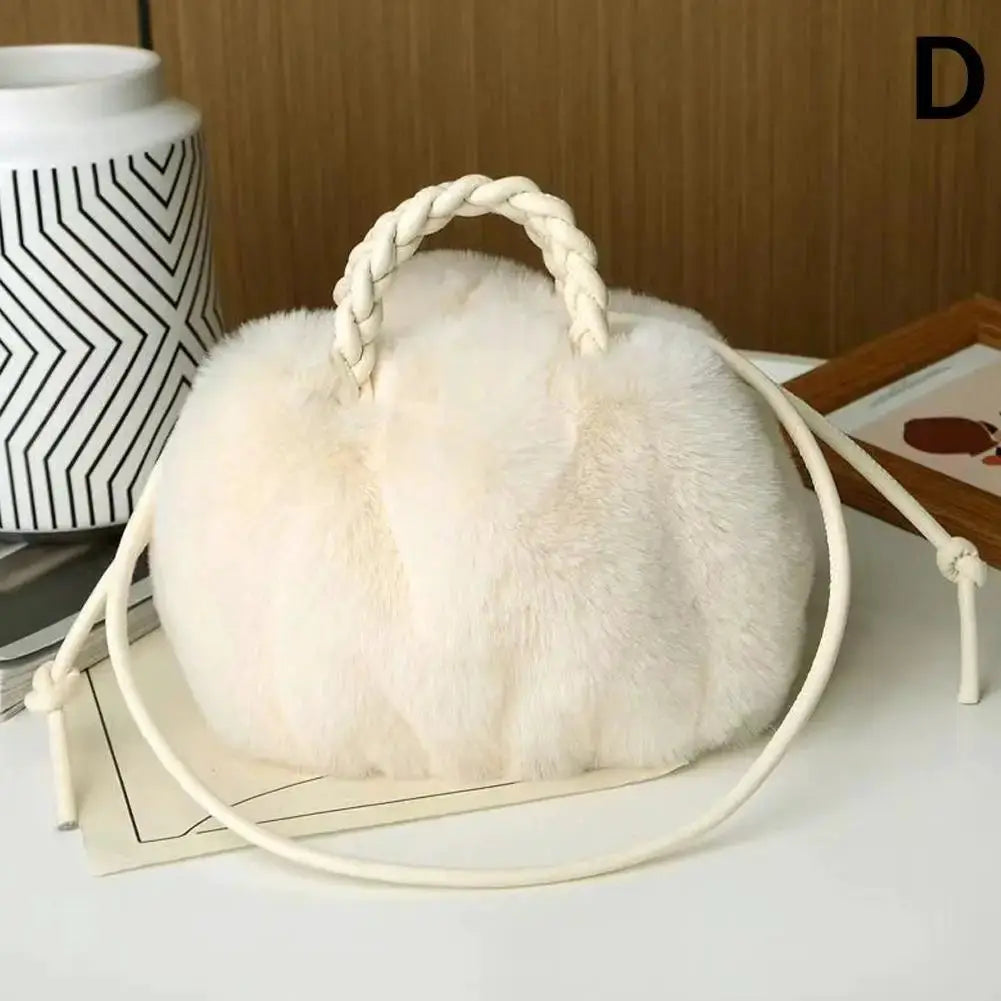 CloudPuff Pumpkin Bag 2025 Plush Cloud Crossbody For Autumn Winter Cozy Tote With Versatile Carrying Options