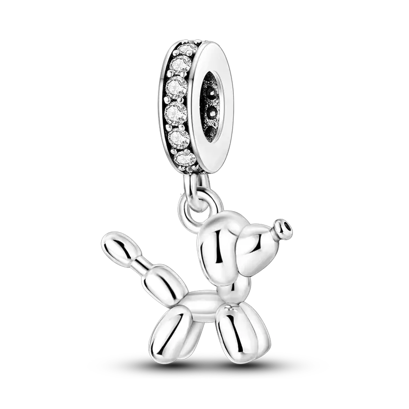 925 Sterling Silver Charms Bead Pink Butterfly Luminous Firefly Dangle Fit Bangle Bracelet Necklace DIY Jewelry
