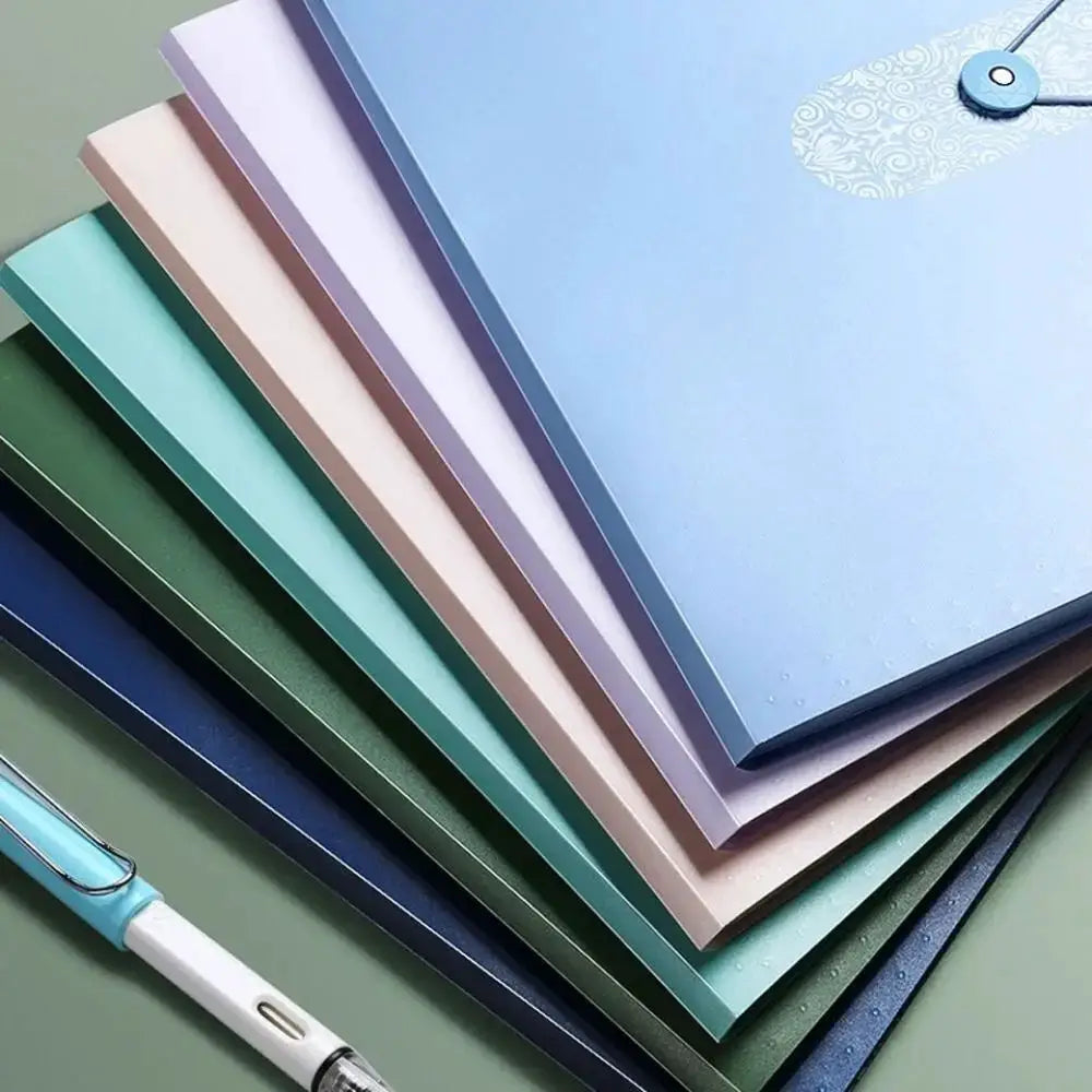 A4 organ file folder set with 8-grid expanding pockets in pastel colors by Simples Market
