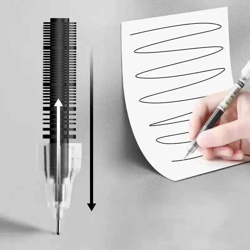 10 Pack Gel Pens 0.5mm Needle Tip Set For School And Office Quick Dry Smudge Resistant Ink Colors