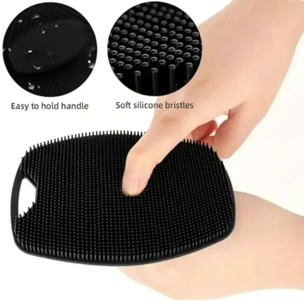 Pure Silk Soft Silicone Body Cleansing Brush For Gentle Exfoliation And Smooth Clean Skin