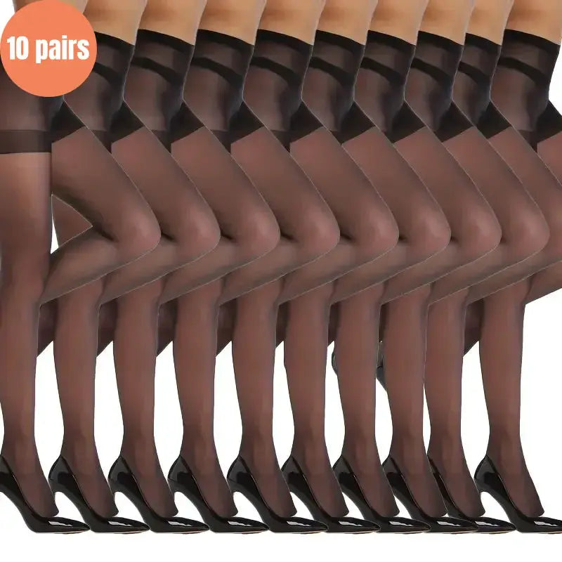 SilkWeave Womens Slim Fit Silk Pantyhose Ultra Thin Breathable High Elasticity Anti Hook