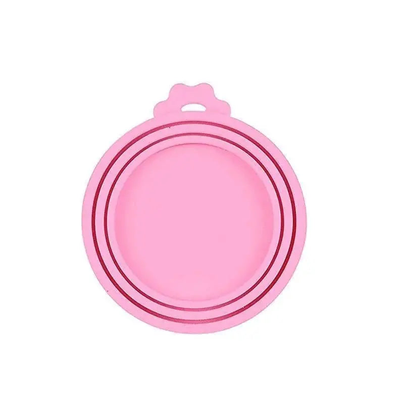Reusable 3 In 1 Pet Food Can Silicone Cover Lid Airtight Seal for 8.5cm 7.5cm 6.5cm Cans Ideal for Dogs and Cats
