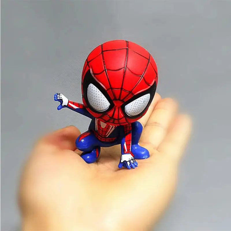 Marvel Spider Man Anime Action Figure PVC Model Toy For Kids Birthday Gift And Cake Decoration
