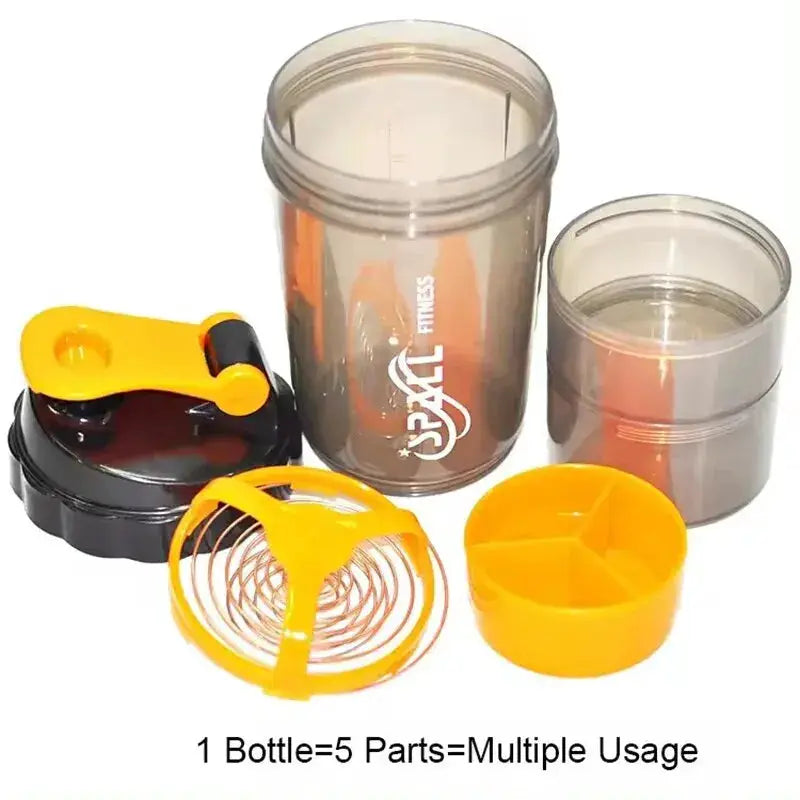 3 Layer Shake Cup Protein Powder Stirring Cup Fitness Bottle Large Capacity Gift