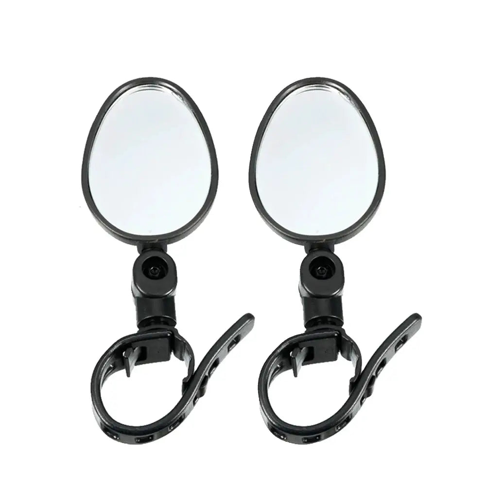 2 Piece Set Bicycle Rearview Mirrors 360 Degree Adjustable Rotatable Universal Handlebar Mount for MTB and Road Bikes