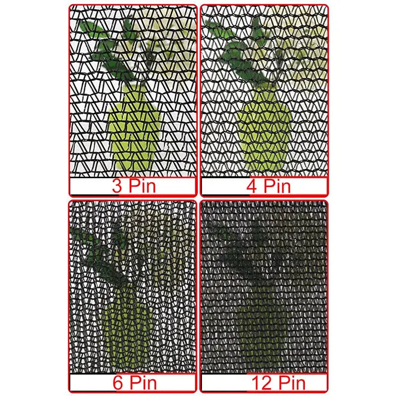6x6m black shade cloth with grommets by Simples Market for outdoor sunshade, anti-UV garden net