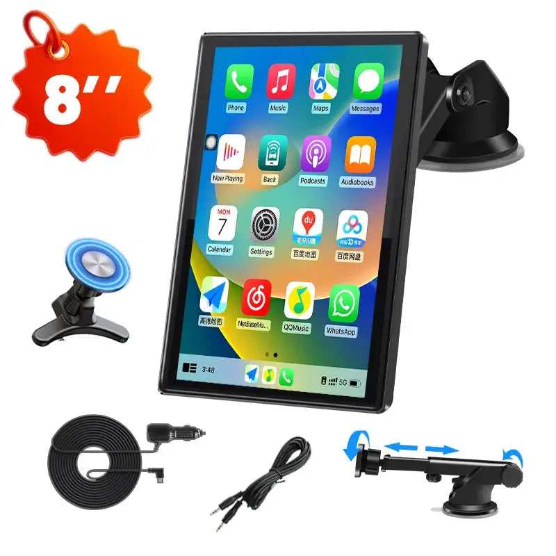 Wireless CarPlay Android Auto Seven To Nine Inches Multimedia Screen