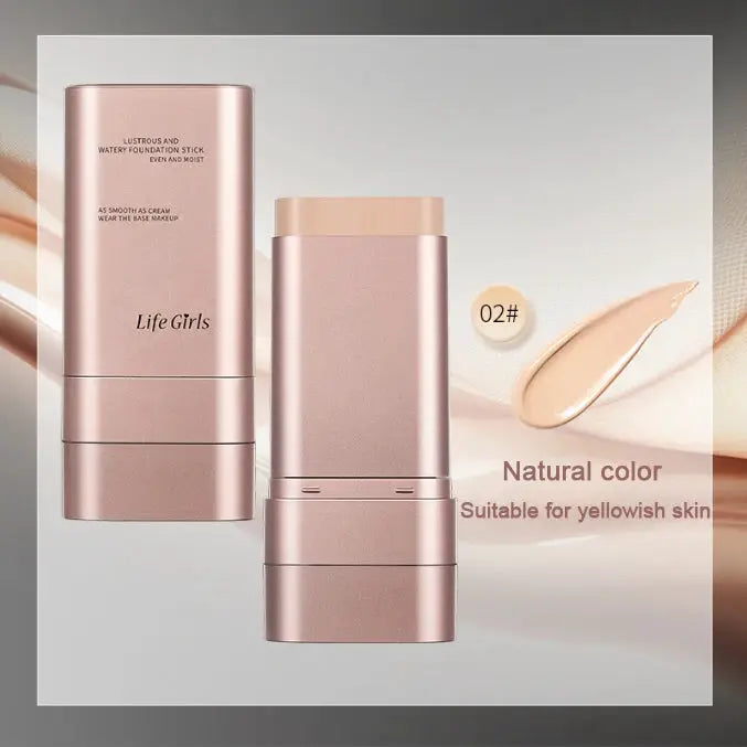 Life Girls Watery Double Headed Foundation Stick With Brush For Natural Long Lasting Flawless Coverage