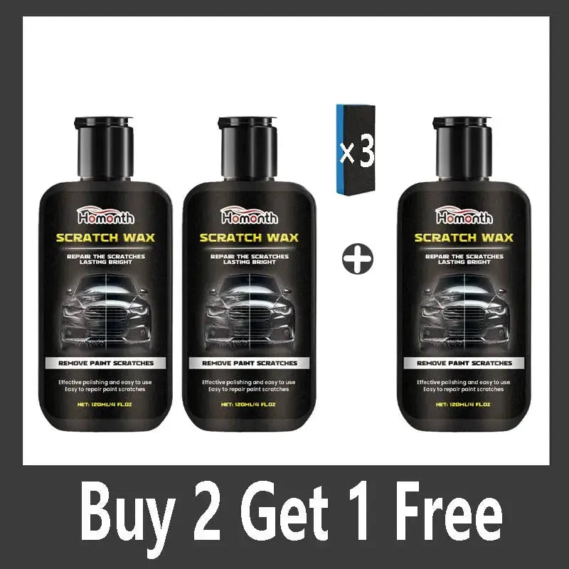 Simples Market car scratch repair wax kit with three black bottles for paint polishing and protection