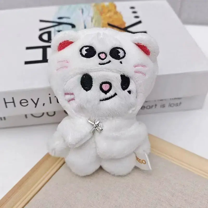 SKZOO Stray Kids Plush Keychain 12cm Doll Cloak Fashion Toy Fans Gift Official Collectible Item