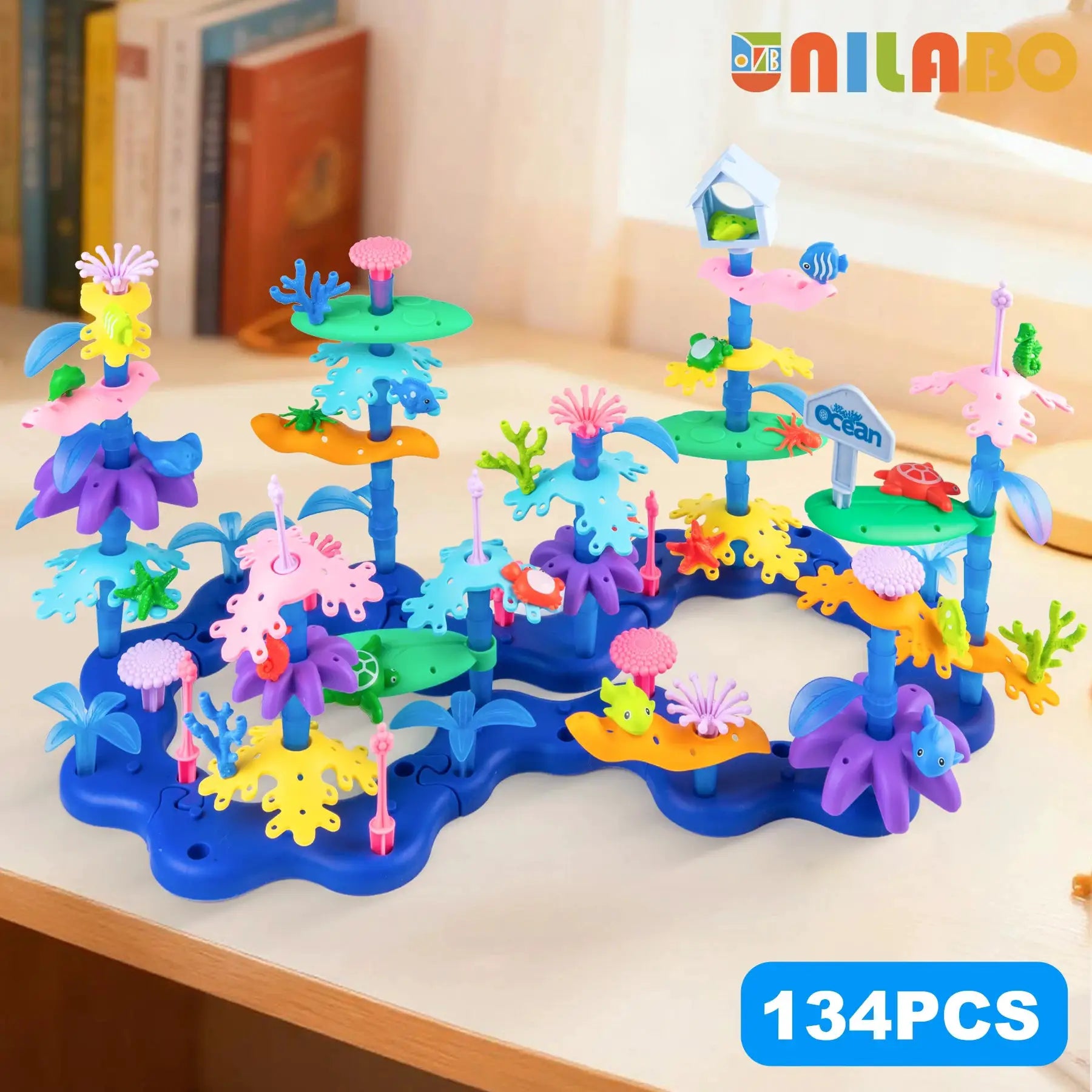 STEM Flower Garden Building Toy For Kids Aged Three To Seven Perfect Gift For Boys And Girls