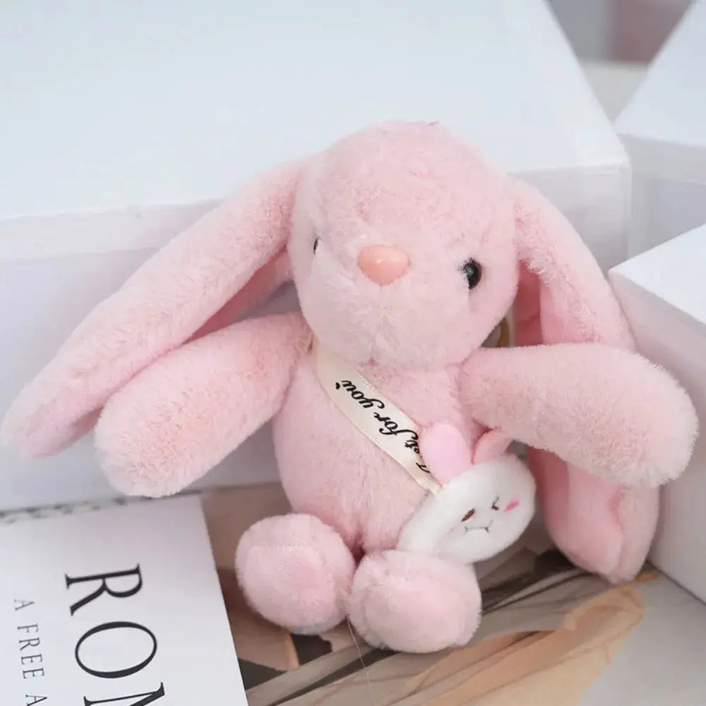 15cm Women's Rabbit Fur Keychain Bag Charm Car Pendant Jewelry Decoration Fashion Accessory