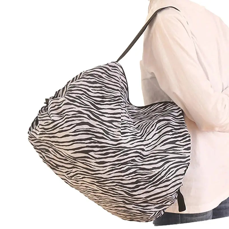 UrbanFold Nylon Foldable Shopping Bag Waterproof Travel Tote For Portable Storage Beach To Grocery