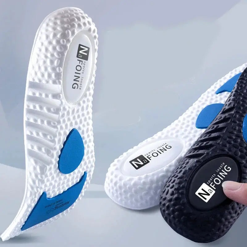 Men's Soft Sole Sports Insoles Shock Absorbing Breathable For Summer Comfort And Fatigue Free Standing Long Hours