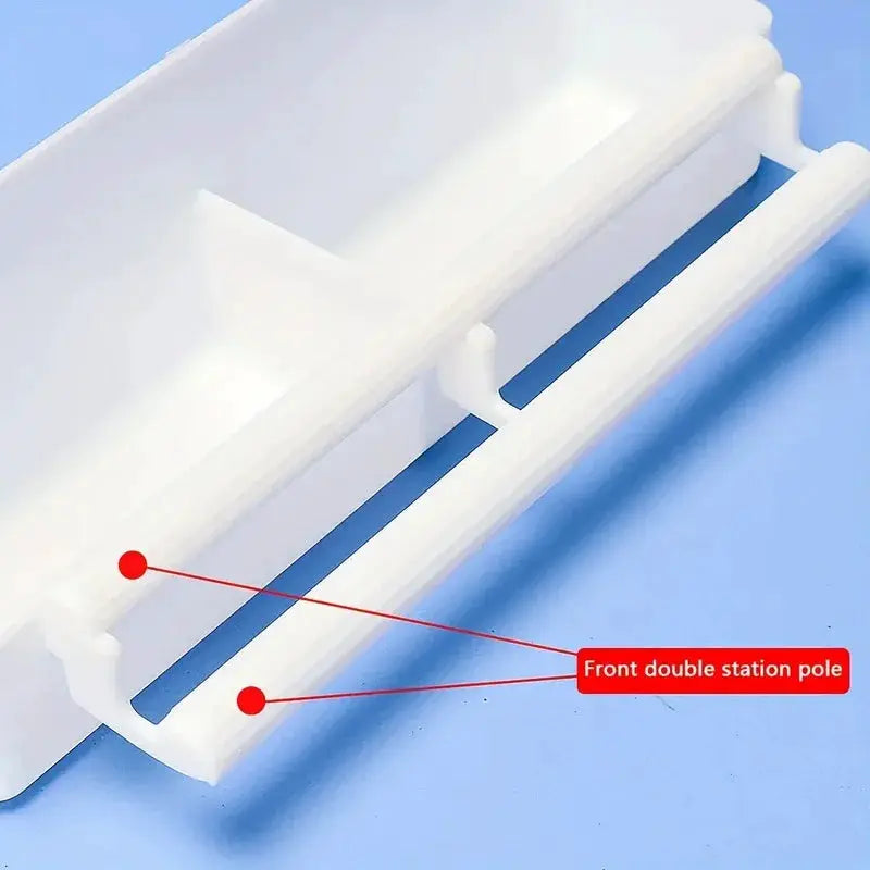 Parrot feeder with white plastic double-grid stand, Simples Market 1pc.