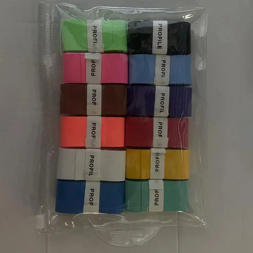12pcs New Laminated Sticky Overgrips For Tennis Badminton Rackets And Fishing Rod Wrapping Tape Quick Dry Breathable