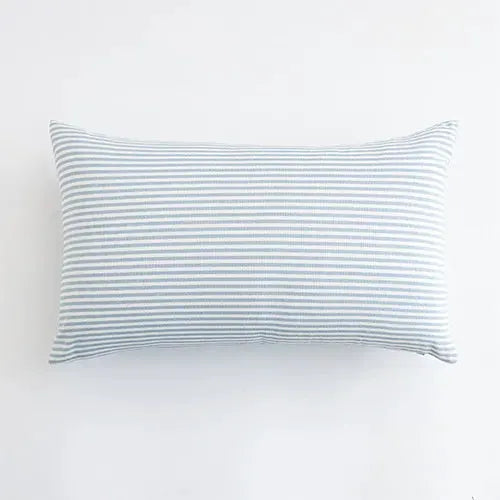 LEEJOOM light blue striped pillow cover for sofa, decorative cushion 30x50cm / 45x45cm, 1pc