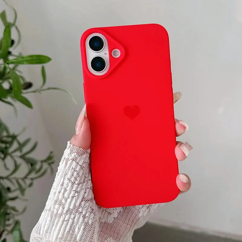 Love Candy Color Silicone Soft Case Ultra Thin Matte TPU Back Cover For iPhone 16 15 14 Plus 13 12 Mini 11 Pro Max