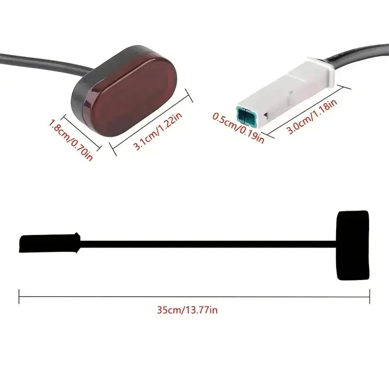 Rear Mudguard Splash Fender With LED Taillight For Xiaomi M365 And M365 Pro Electric Scooter Replacement