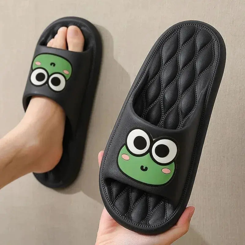 Frog Four Season EVA Slide Slippers For Women Non Slip Indoor Outdoor Comfort Cushioned Lightweight