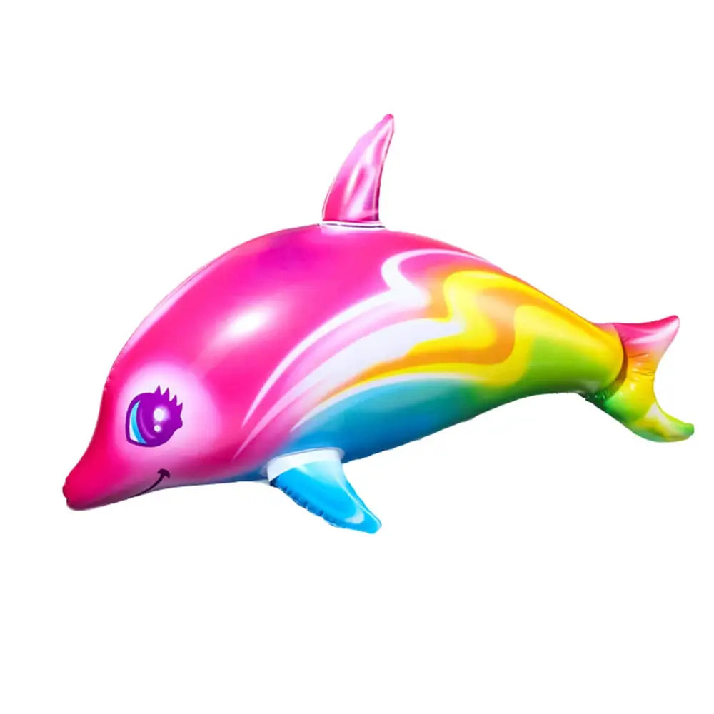 Inflatable Dolphin Rainbow Toy For Ocean Themed Pool Party Beach Birthday Decoration Durable PVC