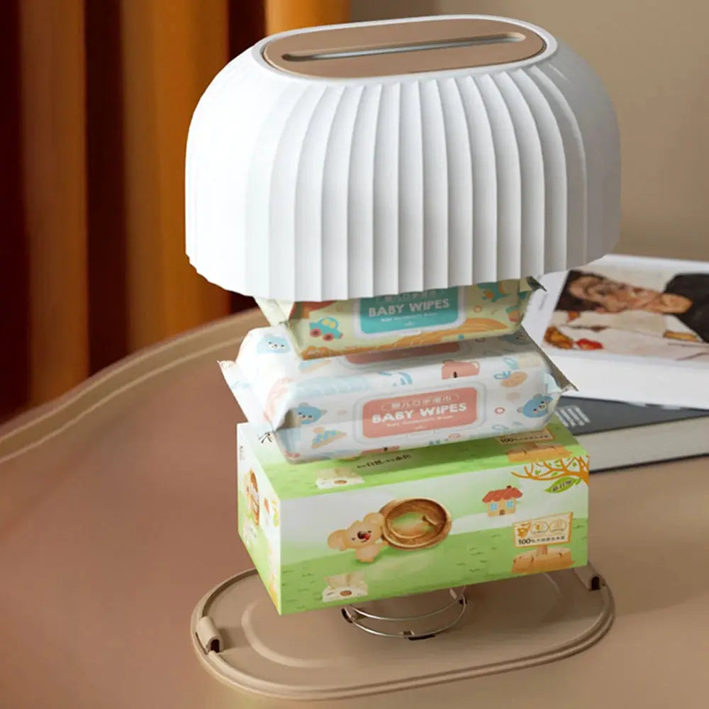 One Piece Tissue Box Holder With Spring For Home Living Room Desktop High End Light Luxury Aesthetic