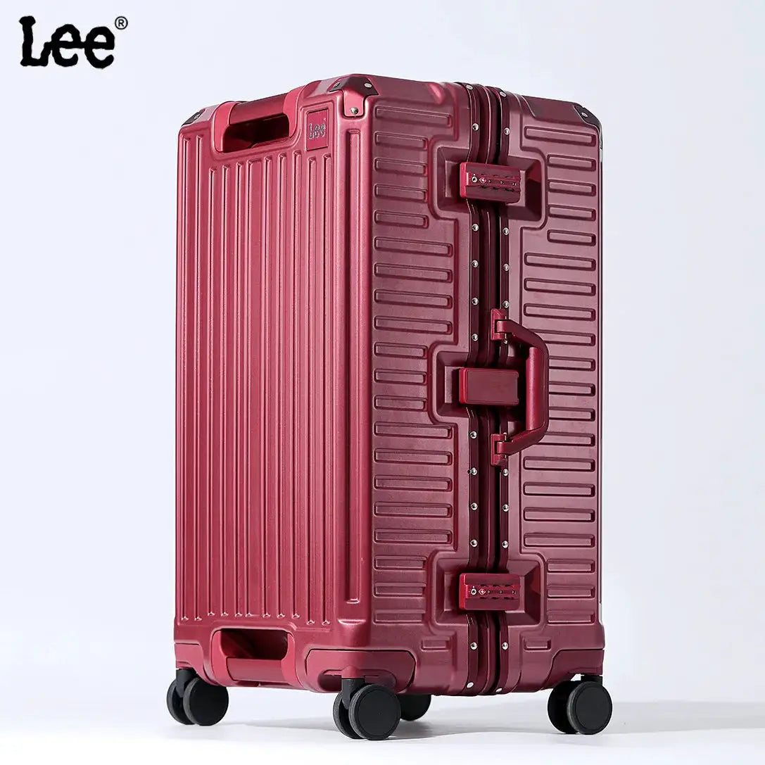 VoyageCraft Wide Handle Carry On Suitcase Aluminum Frame Luggage 20 24 26 Inches