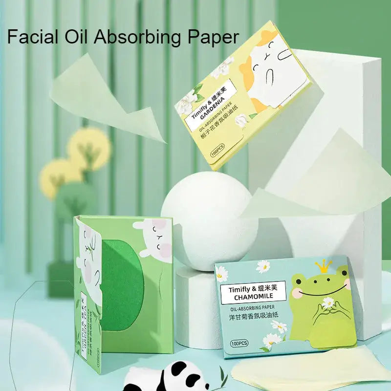 100 Count Fragrance Facial Oil Absorbing Papers For T Zone Oil Control Matte Skin