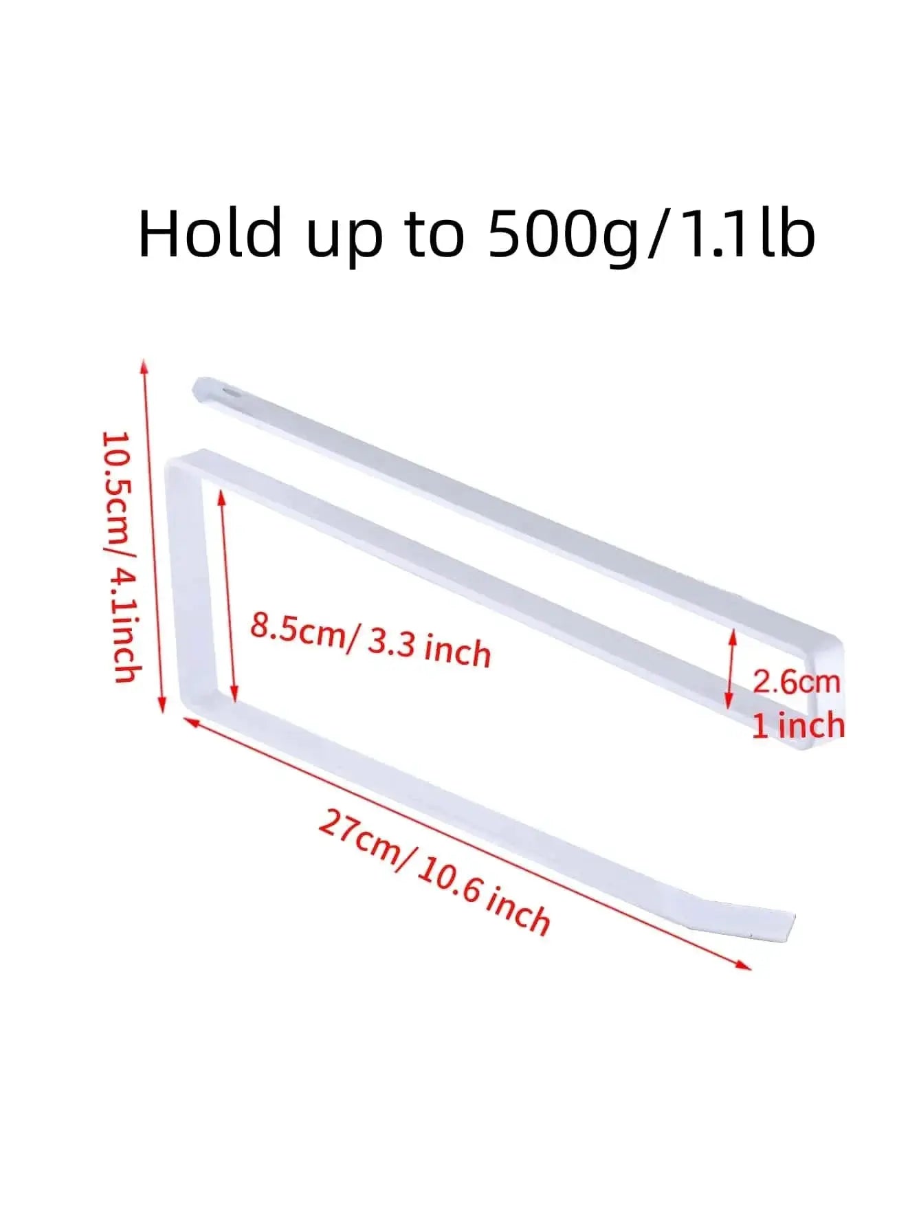Simples Market white paper towel holder with wall-mounted hanging shelf for bathroom and kitchen