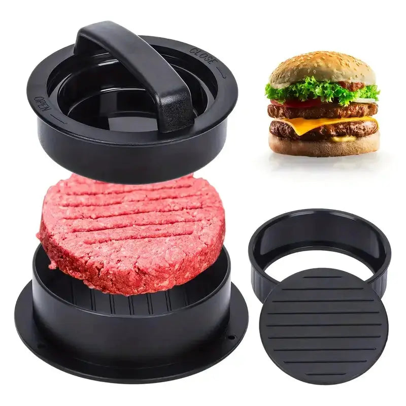 3 In 1 Burger Press Mold And Patty Maker For Stuffed Hamburgers Beef And Chicken Patties Kitchen Press Tool