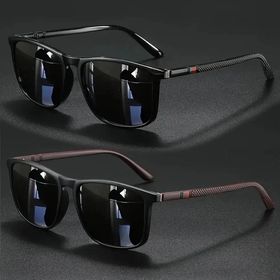 LuxCycle Square Vintage Polarized Cycling Sunglasses UV400 Protection For Men And Women