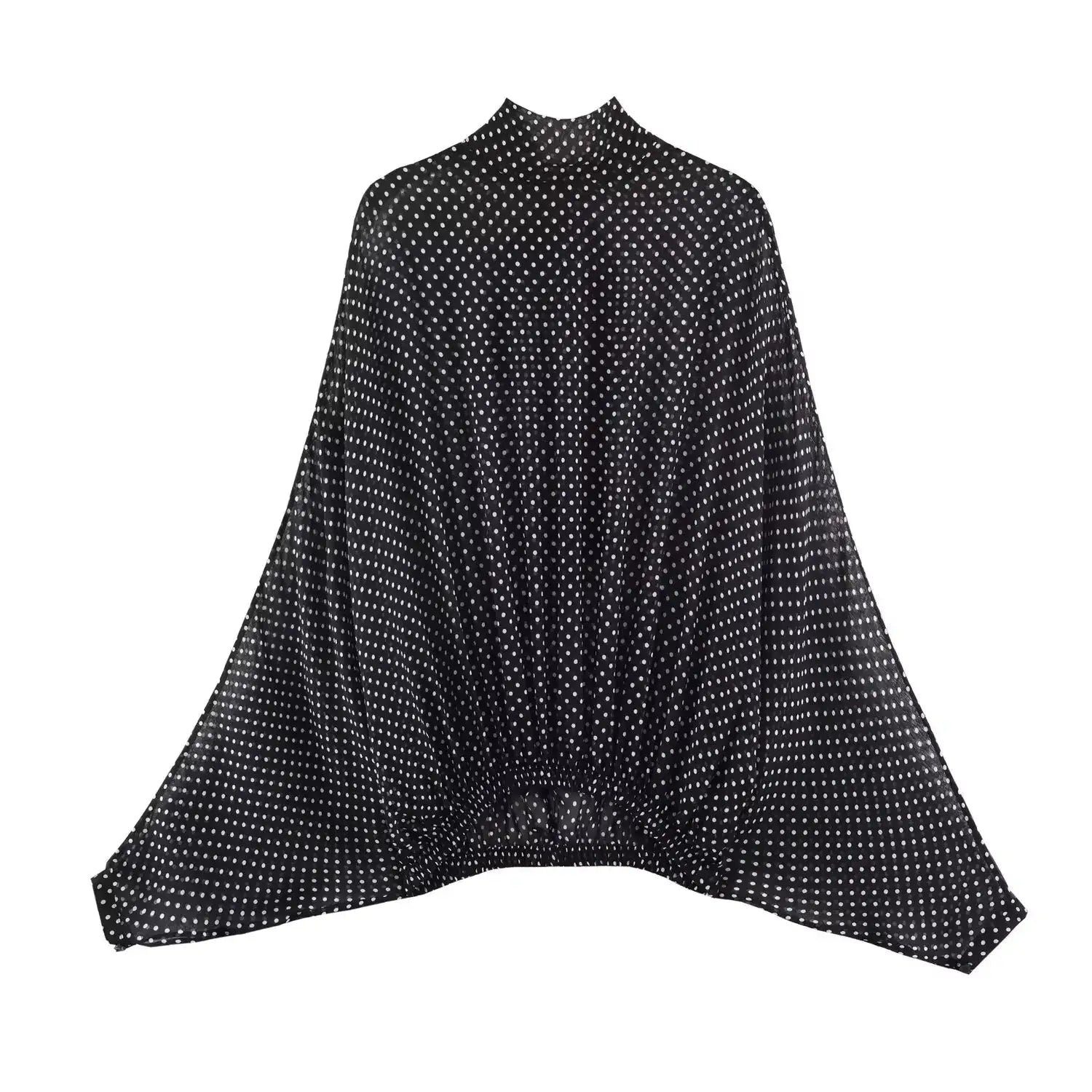 Kondala Polka Dot Women Sets Chiffon Bow Tie Blouses Skirts 2026