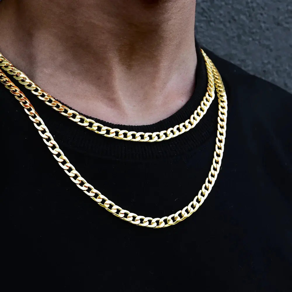 High Quality Classic Cuban Link Chain Necklace For Men And Women Smooth Jewelry Gift For All Occasions