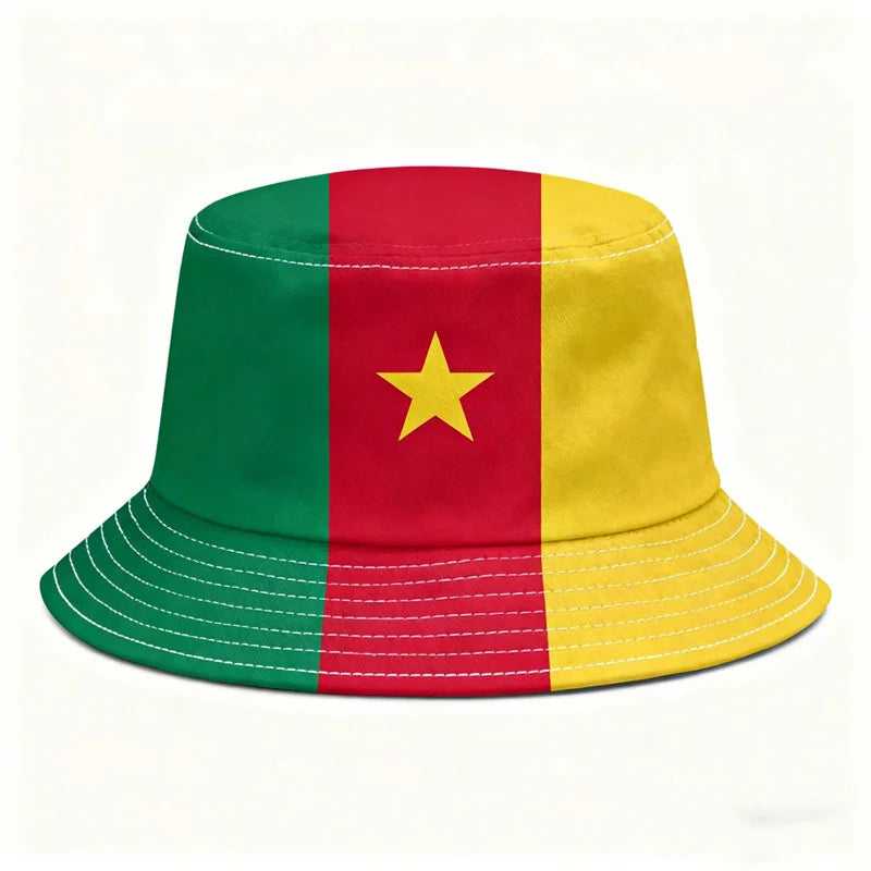 National Flags Reversible Bucket Hat For Men Women Football Fans