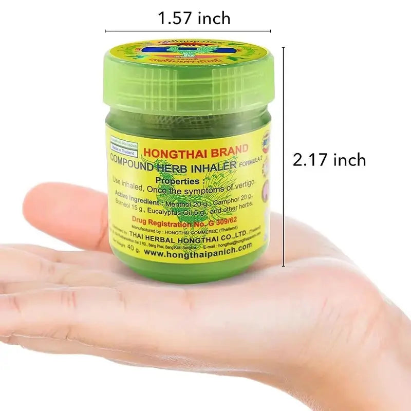 New2026 Thai Herbal Inhalation Inhaler Anti Fatigue Refreshing Licorice Essential Oils Thailand Hongthai Brand